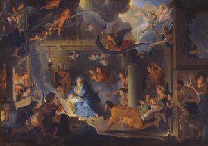 Adoration of the Shepherds, 1689 by Charles Le Brun